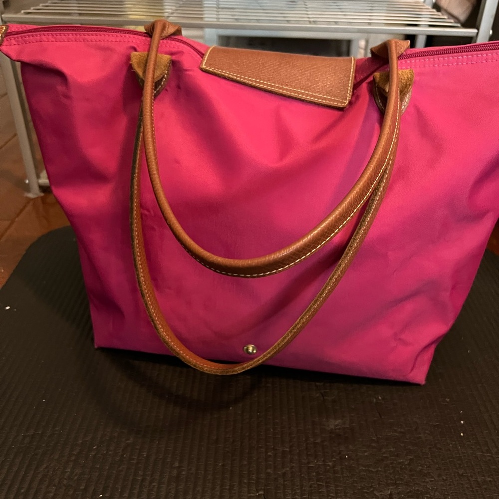 Longchamp Nylon pink tote